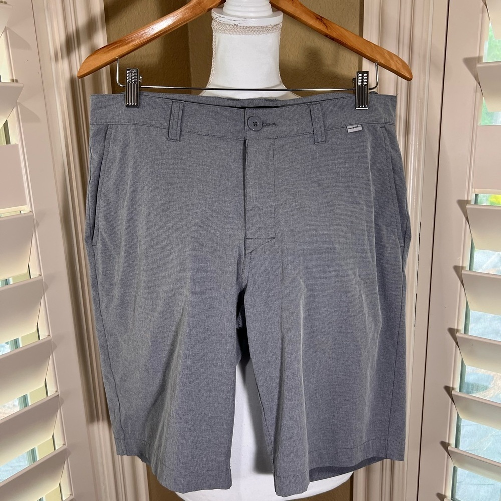 Travis Mathew Men's Slate Gray Flat Front Shorts